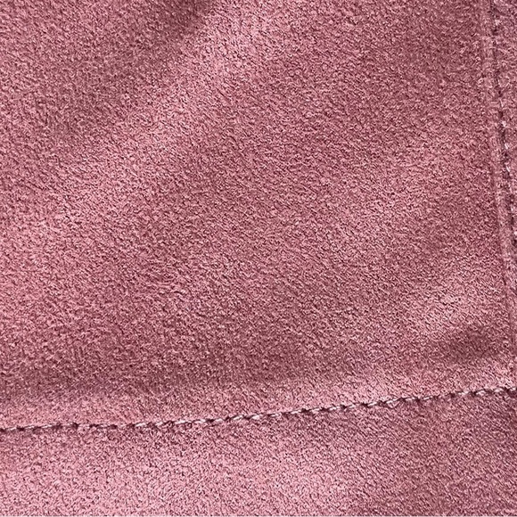 Altar’d State Pink Suede Button Front Mini Skirt Women’s S Barbiecore Balletcore - Picture 8 of 8